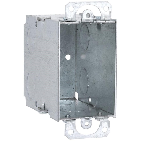 Southwire Electrical Box, 18 cu in, Wall Box Type, 1 Gang, Steel, Rectangular Shape G603-UPC